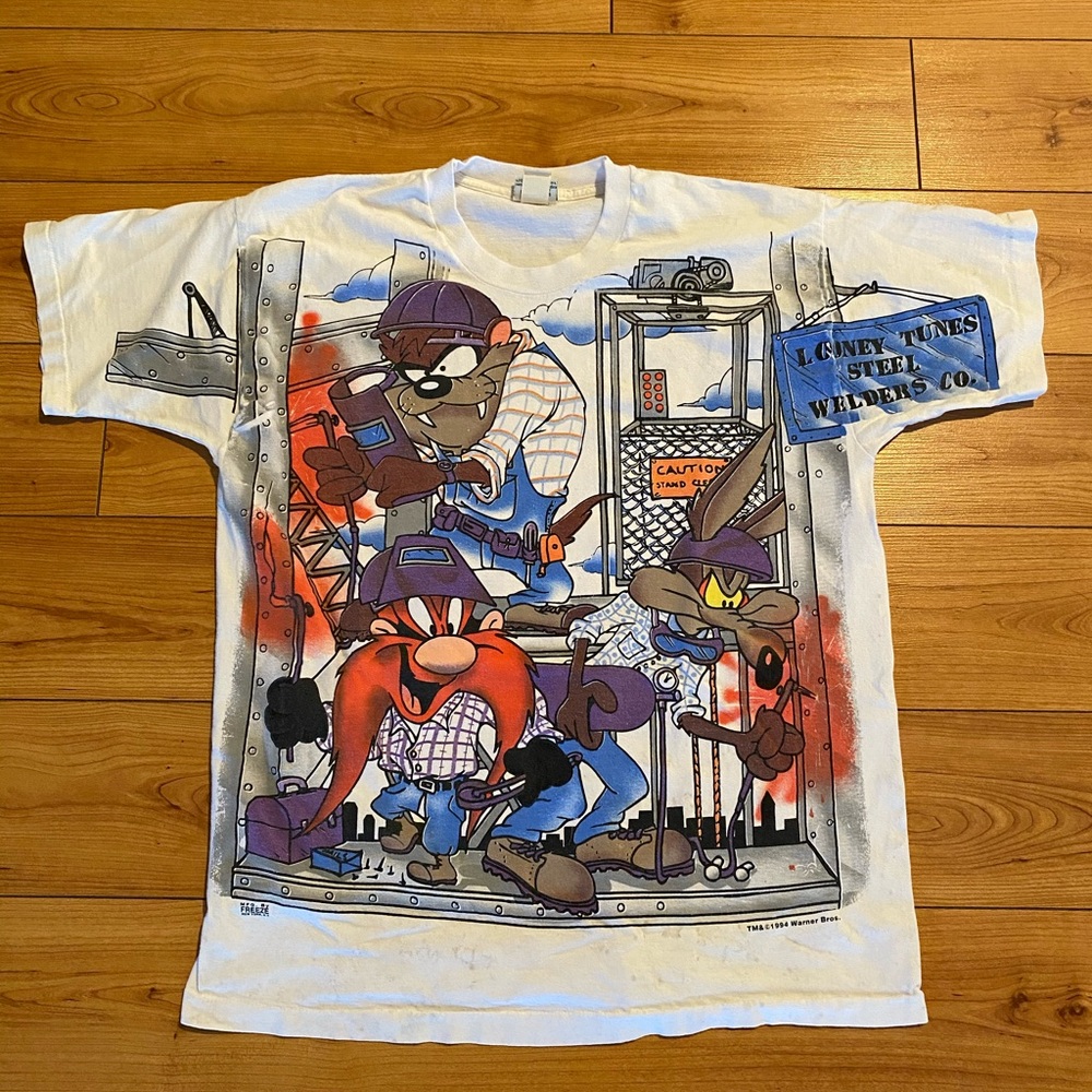 1994 Looney Toons Taz welding t-shirt
